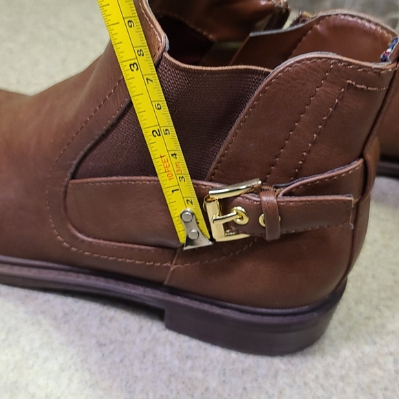 TOMMY HILFIGER Size 8 M Ankle Boots Brown - Picture 4 of 12